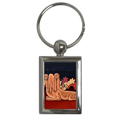 Cute Creature Fantasy Illustration Key Chain (rectangle) by dflcprints