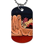 Cute Creature Fantasy Illustration Dog Tag (Two-sided)  Back