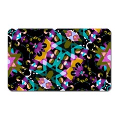 Digital Futuristic Geometric Pattern Magnet (rectangular) by dflcprints