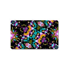 Digital Futuristic Geometric Pattern Magnet (name Card) by dflcprints