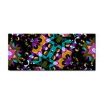 Digital Futuristic Geometric Pattern Hand Towel Front