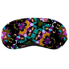 Digital Futuristic Geometric Pattern Sleeping Mask by dflcprints