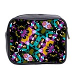 Digital Futuristic Geometric Pattern Mini Travel Toiletry Bag (Two Sides) Back