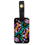 Digital Futuristic Geometric Pattern Luggage Tag (One Side) Front