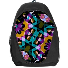 Digital Futuristic Geometric Pattern Backpack Bag