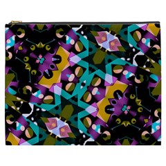 Digital Futuristic Geometric Pattern Cosmetic Bag (xxxl) by dflcprints