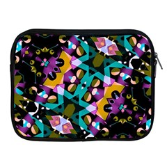 Digital Futuristic Geometric Pattern Apple Ipad Zippered Sleeve by dflcprints