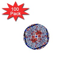 Floral Pattern Digital Collage 1  Mini Button (100 Pack) by dflcprints