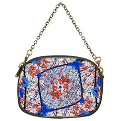 Floral Pattern Digital Collage Chain Purse (one Side) by dflcprints