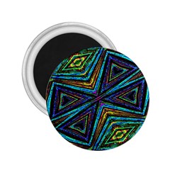 Tribal Style Colorful Geometric Pattern 2 25  Button Magnet by dflcprints