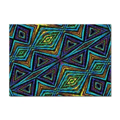 Tribal Style Colorful Geometric Pattern A4 Sticker 10 Pack by dflcprints