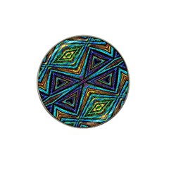 Tribal Style Colorful Geometric Pattern Golf Ball Marker 4 Pack (for Hat Clip) by dflcprints