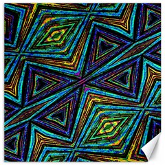 Tribal Style Colorful Geometric Pattern Canvas 16  X 16  (unframed) by dflcprints