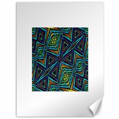 Tribal Style Colorful Geometric Pattern Canvas 36  X 48  (unframed) by dflcprints