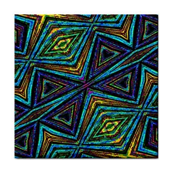 Tribal Style Colorful Geometric Pattern Face Towel by dflcprints