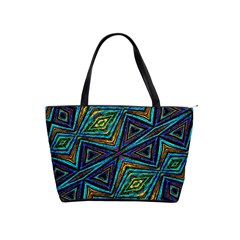 Tribal Style Colorful Geometric Pattern Large Shoulder Bag by dflcprints