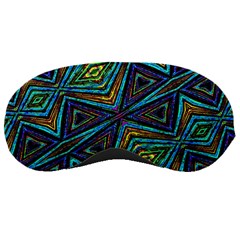 Tribal Style Colorful Geometric Pattern Sleeping Mask by dflcprints