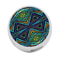 Tribal Style Colorful Geometric Pattern 4-port Usb Hub (two Sides) by dflcprints