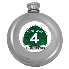 Hwy 4 Website Pic Cut 2 Page4 Hip Flask (round) by tammystotesandtreasures