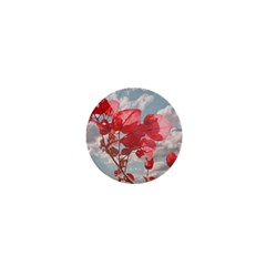 Flowers In The Sky 1  Mini Button by dflcprints