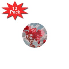 Flowers In The Sky 1  Mini Button (10 Pack) by dflcprints