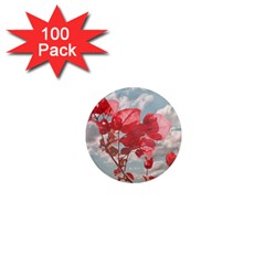 Flowers In The Sky 1  Mini Button Magnet (100 Pack) by dflcprints