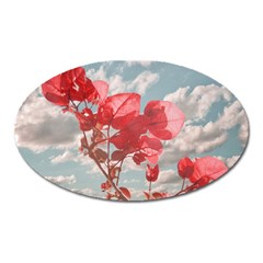 Flowers In The Sky Magnet (oval) by dflcprints