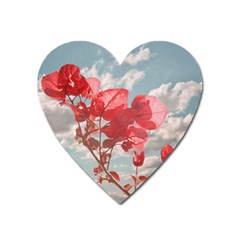 Flowers In The Sky Magnet (heart) by dflcprints