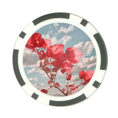 Flowers In The Sky Poker Chip