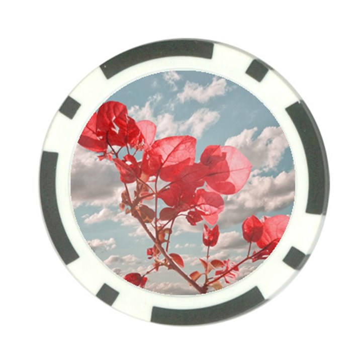 Flowers In The Sky Poker Chip