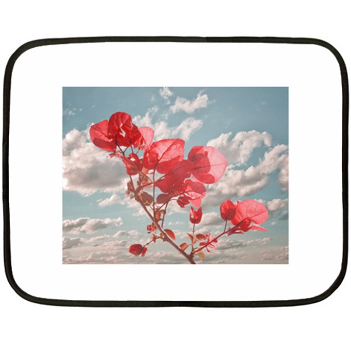 Flowers In The Sky Mini Fleece Blanket (Two Sided)