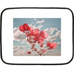 Flowers In The Sky Mini Fleece Blanket (Two Sided) 35 x27  Blanket Back