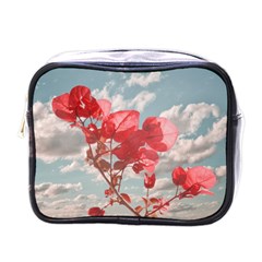 Flowers In The Sky Mini Travel Toiletry Bag (one Side) by dflcprints