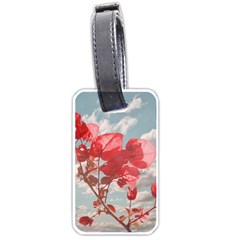 Flowers In The Sky Luggage Tag (one Side) by dflcprints