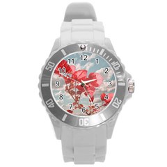 Flowers In The Sky Plastic Sport Watch (large) by dflcprints