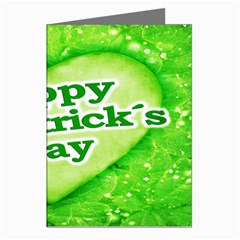 Unique Happy St  Patrick s Day Design Greeting Card (8 Pack) by dflcprints