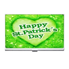 Unique Happy St  Patrick s Day Design Business Card Holder by dflcprints