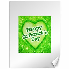 Unique Happy St  Patrick s Day Design Canvas 36  X 48  (unframed)