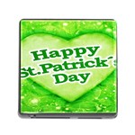 Unique Happy St. Patrick′s Day Design Memory Card Reader with Storage (Square) Front