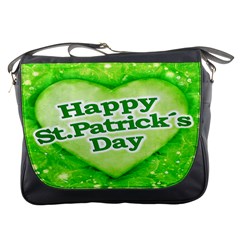 Unique Happy St  Patrick s Day Design Messenger Bag by dflcprints