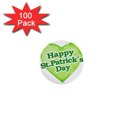 Happy St Patricks Day Design 1  Mini Button (100 Pack)