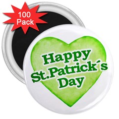 Happy St Patricks Day Design 3  Button Magnet (100 Pack) by dflcprints