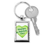 Happy St Patricks Day Design Key Chain (Rectangle) Front