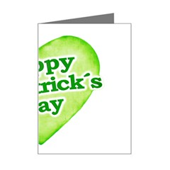 Happy St Patricks Day Design Mini Greeting Card by dflcprints