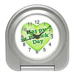 Happy St Patricks Day Design Desk Alarm Clock by dflcprints