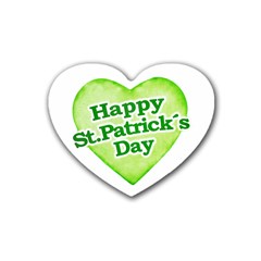 Happy St Patricks Day Design Drink Coasters (heart) by dflcprints