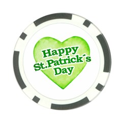 Happy St Patricks Day Design Poker Chip (10 Pack)