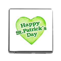 Happy St Patricks Day Design Memory Card Reader With Storage (square)