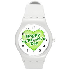 Happy St Patricks Day Design Plastic Sport Watch (medium)