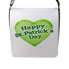 Happy St Patricks Day Design Flap Closure Messenger Bag (large) by dflcprints